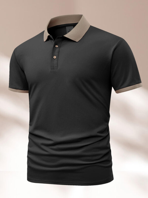 Summer Polo Shirt Printed T-shirt Short Sleeve High-end Lapel - Image 5