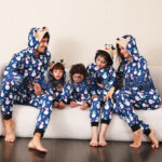 Family Pajamas Suit Baby Boys Girls Women's Clothing Men's Christmas One-piece Pajamas
