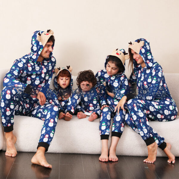 Family Pajamas Suit Baby Boys Girls Women's Clothing Men's Christmas One-piece Pajamas