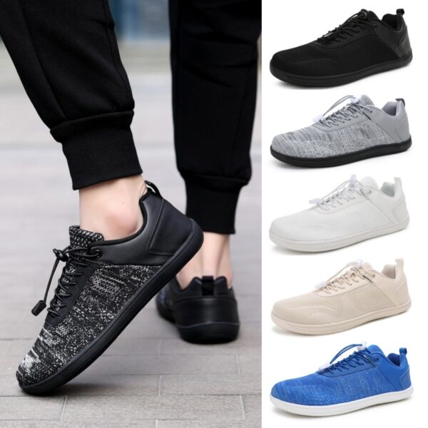 Cross-border New Wholesale Wide Toe Shoes Fitness Shoes Soft Sole Shoes Non-slip Comfortable Breathable Couple Wide Palm Barefoot Casual Shoes