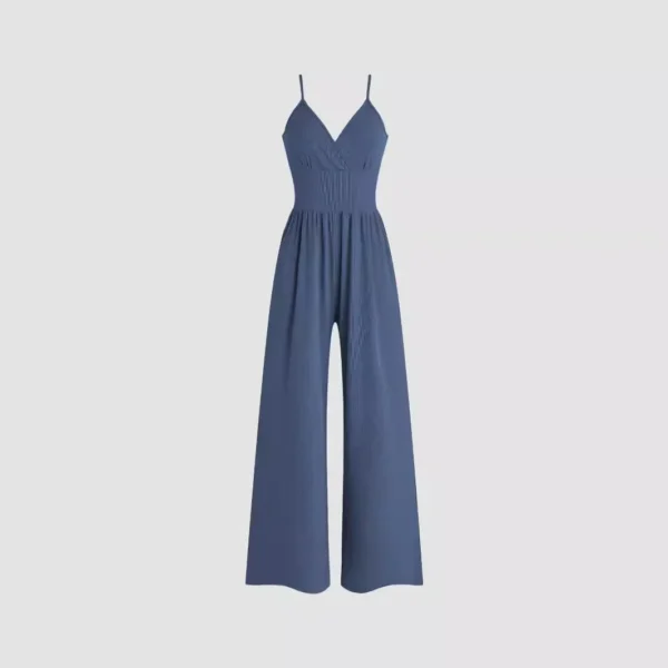 Summer Pants Set Multi-color Temperament Commuter Sling Waist Fashion Casual Jumpsuit - Image 2