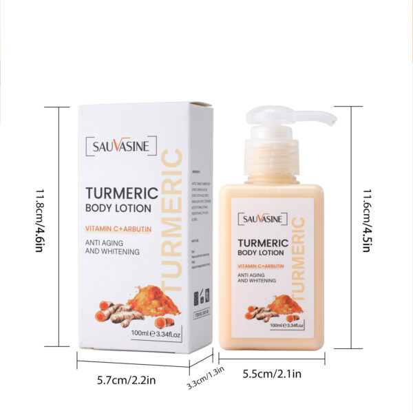 Cross-border Spot SAUVASINE Turmeric Body Milk Brightens Skin Gently Brightening Source Manufacturers Wholesale Genuine - Image 5