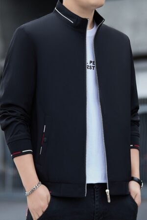 2024 Spring New Jacket Men's Young And Middle-aged Business Casual Plus Size Commuter Jacket Men's Jacket Printed