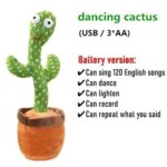 Dancing Cactus Dancing Cactus Singing Talking Dancing Twisting Cactus Plush Toy Swing