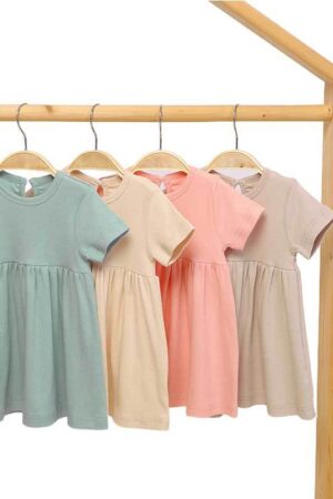 Cross Border Hot Girls Dress Ins Style Baby Girl Dress Cotton Children's Dress Summer Princess Dress Girls Dress