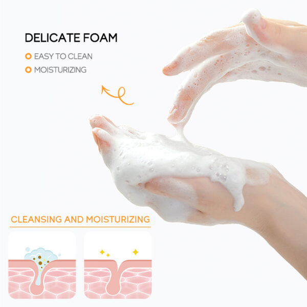 Vitamin C Facial Cleanser 50g Gentle Pore Cleansing Moisturizing Facial Cleanser - Image 4