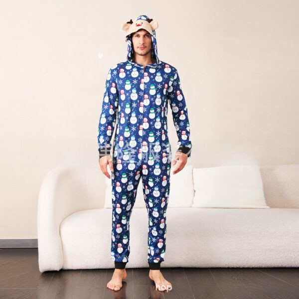 Family Pajamas Suit Baby Boys Girls Women's Clothing Men's Christmas One-piece Pajamas - Image 4