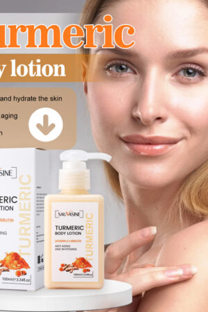 Cross-border Spot SAUVASINE Turmeric Body Milk Brightens Skin Gently Brightening Source Manufacturers Wholesale Genuine