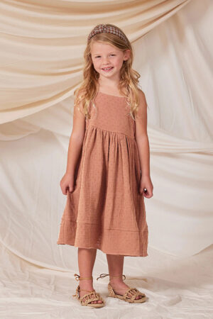 2024 Summer New Double Layer Zou Cloth Cut Flower Strap Dress Girl's Lively Cute Lace-up Sleeveless Dress For Women