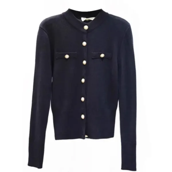 Tight Knitted Cardigan Women's Short Thick Slim-fit Korean Style Autumn And Winter New Sweater Retro Long-sleeved Small Coat Top - Image 5
