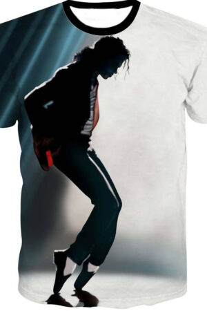 Spring And Summer New Men's Short Sleeve Printed 3D Michael Jackson T-shirt