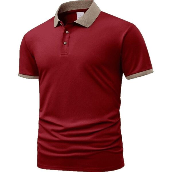 Summer Polo Shirt Printed T-shirt Short Sleeve High-end Lapel - Image 8