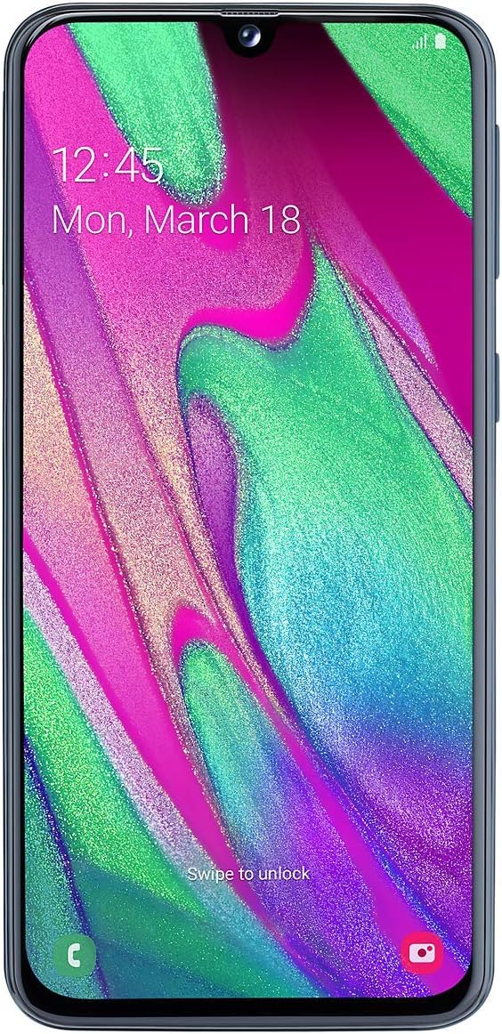 2019 Samsung Galaxy A40 Dual SIM 64GB – Black (Renewed)