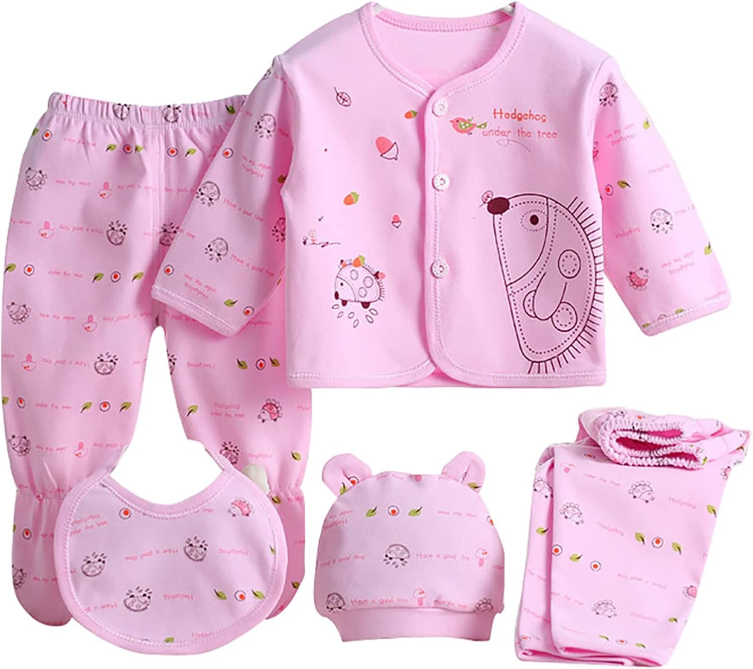 Baby Boy Clothes 0-3 Months 5pcs Baby Girl Outfits Gifts for Newborn