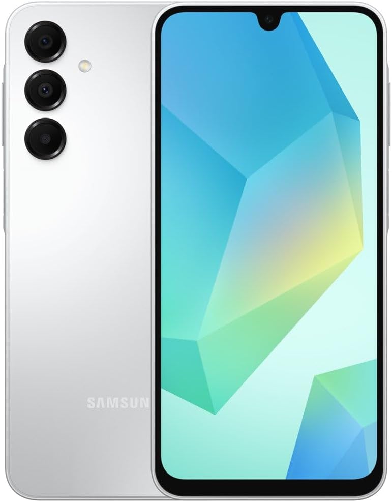 Samsung Galaxy A16 Dual LTE (A165F) 128GB 4GB RAM (Gray) Silver – [Italian, Hungarian, Polish, Romanian, Austrian, Swiss version]