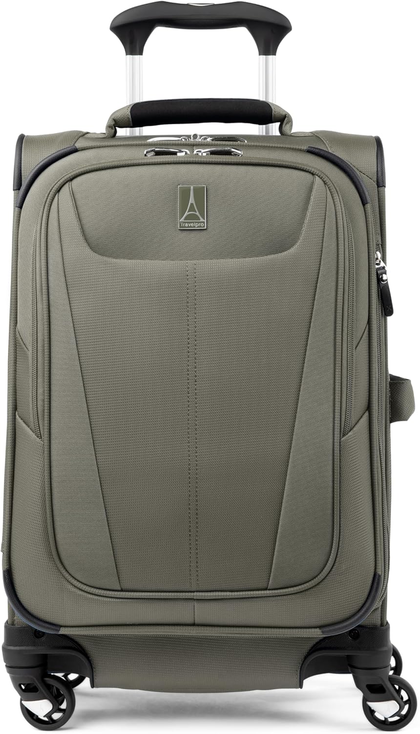 Travelpro Maxlite 5 Expandable Hand Luggage with 4 Wheels, Soft Under Seat Bag, Lightweight Suitcase, Soft Outer for Men and Women, 2 Piece Set