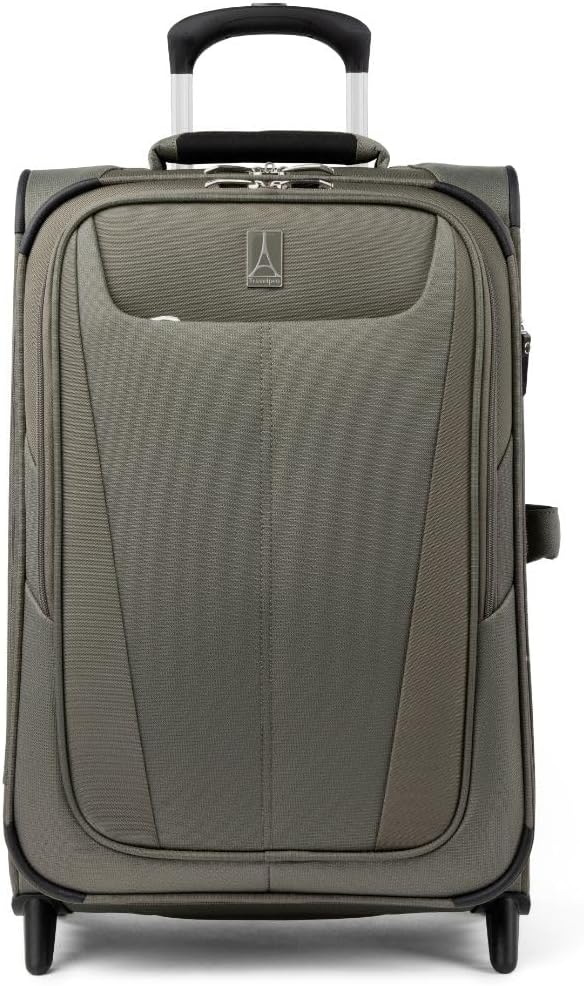 Travelpro Maxlite 5-Softside Lightweight Expandable Upright Luggage, Slate Green, Carry-on 22-Inch, Maxlite 5 Softside Lightweight Expandable Upright Luggage