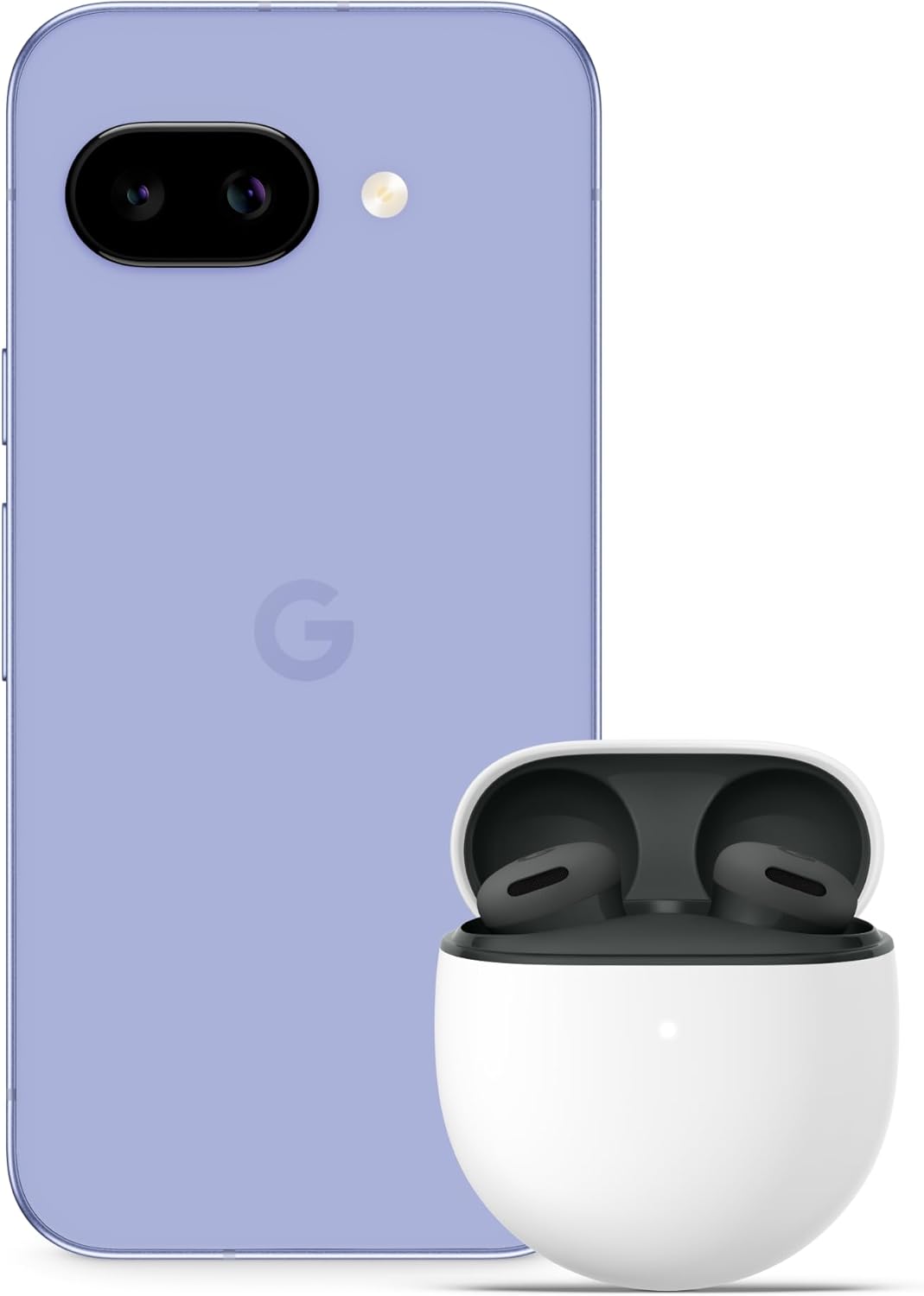 Google Pixel 9a – Unlocked Android Smartphone with AI Camera, All-day Battery and Powerful Security – Iris, 128GB + Buds 2A (Hazel)