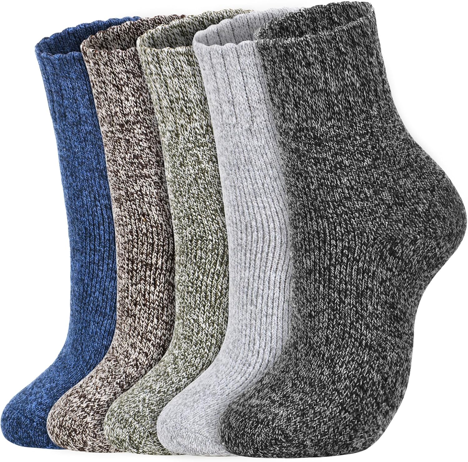 5/7 Pairs Womens Wool Socks, Thick Ladies Thermal Socks, Vintage Warm Socks Women, Winter Womens Socks Ladies Socks