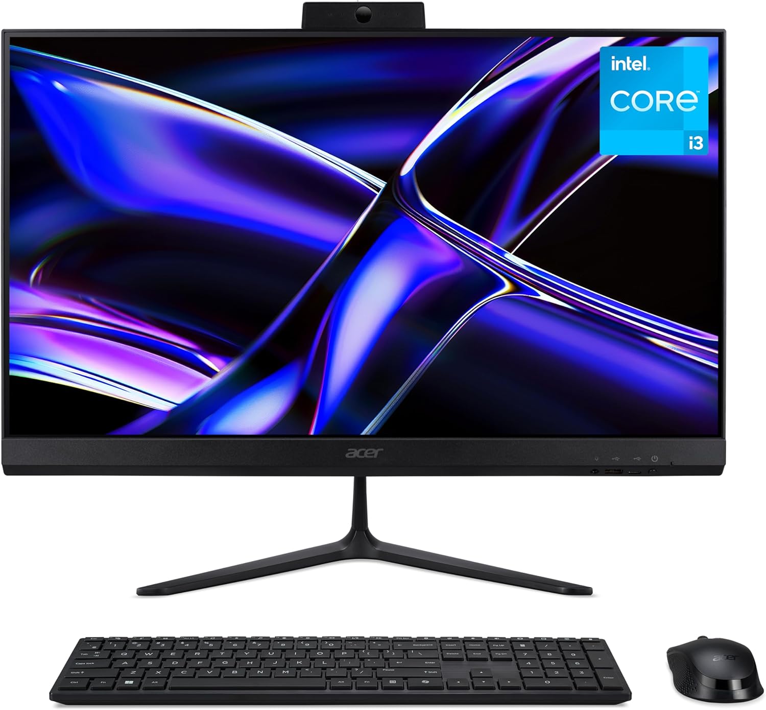 Acer Aspire C24-2Y All-in-One Desktop PC – Intel Core i3-1305U, 8GB, 512GB SSD, Integrated Graphics, 23.8″ Full HD, Windows 11, Black