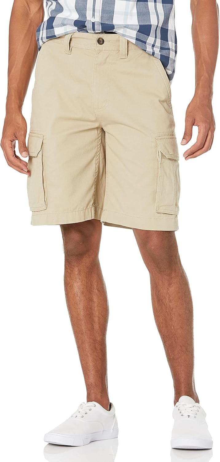 Amazon Essentials Men’s Classic Fit 10″(25cm) Cargo Work Shorts with Pockets(Available in Big & Tall)