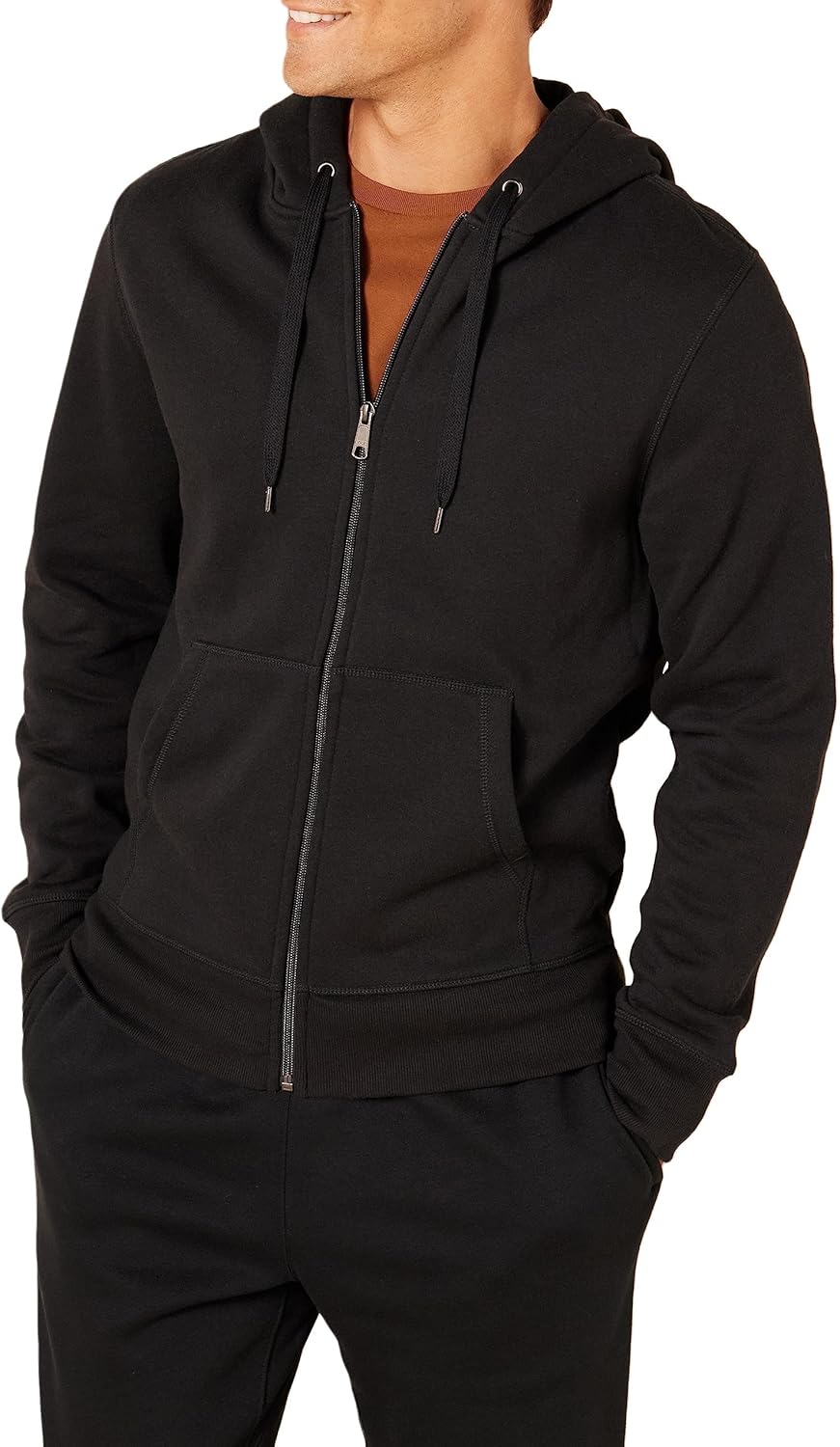 Amazon Essentials Men’s Full-Zip Fleece Hoodie (Available in Big & Tall)