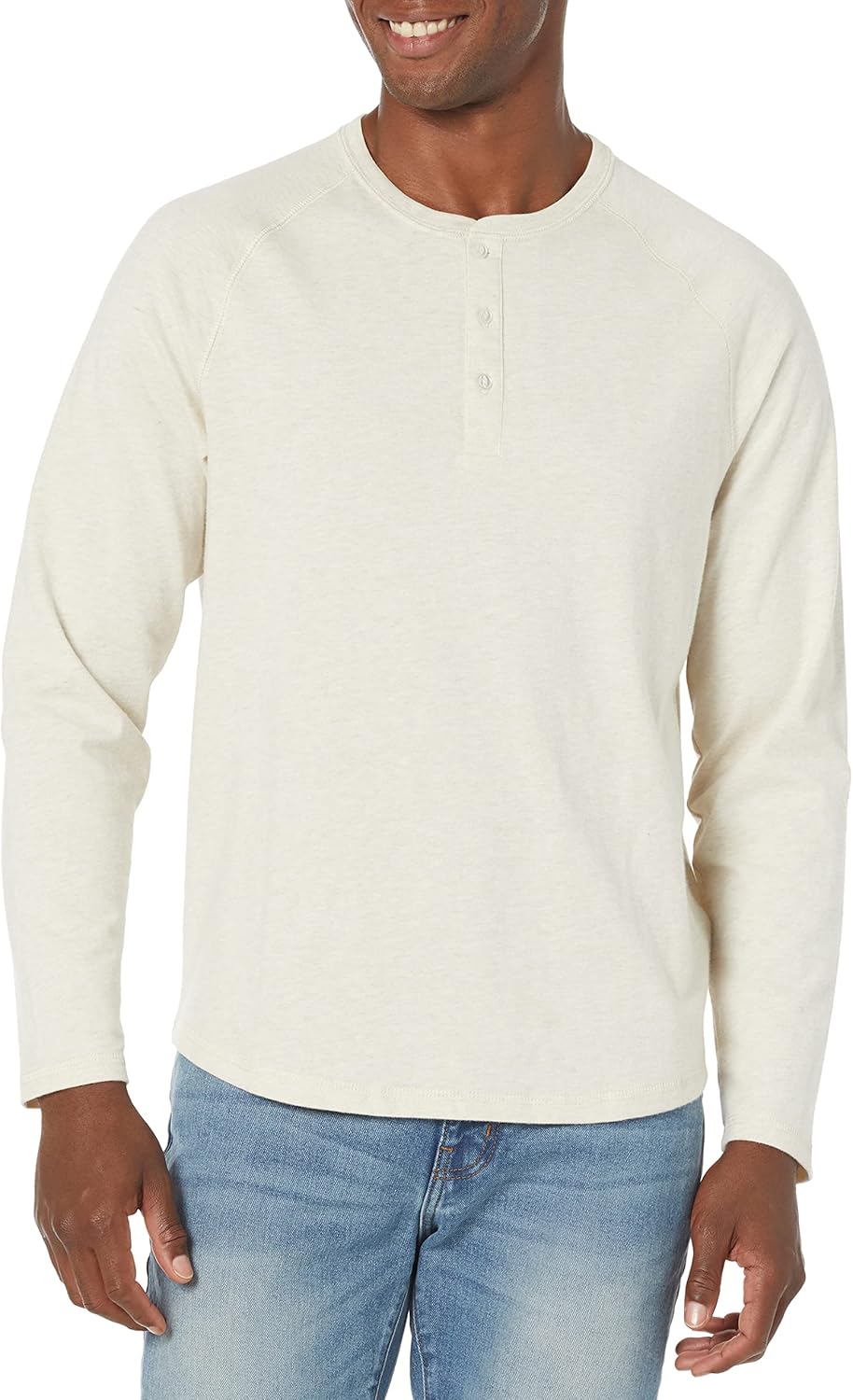 Amazon Essentials Men’s Regular-Fit Long-Sleeved Henley Shirt (Available in Big and Tall)