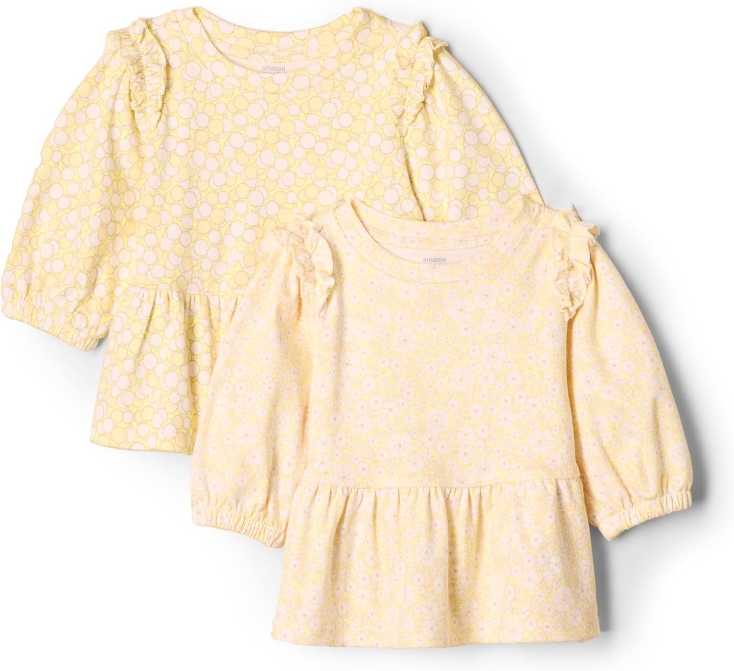 Amazon Essentials x Sofia Grainge Babies, Toddlers, and Girls’ 3/4 Sleeve Knit Top, Pack of 2