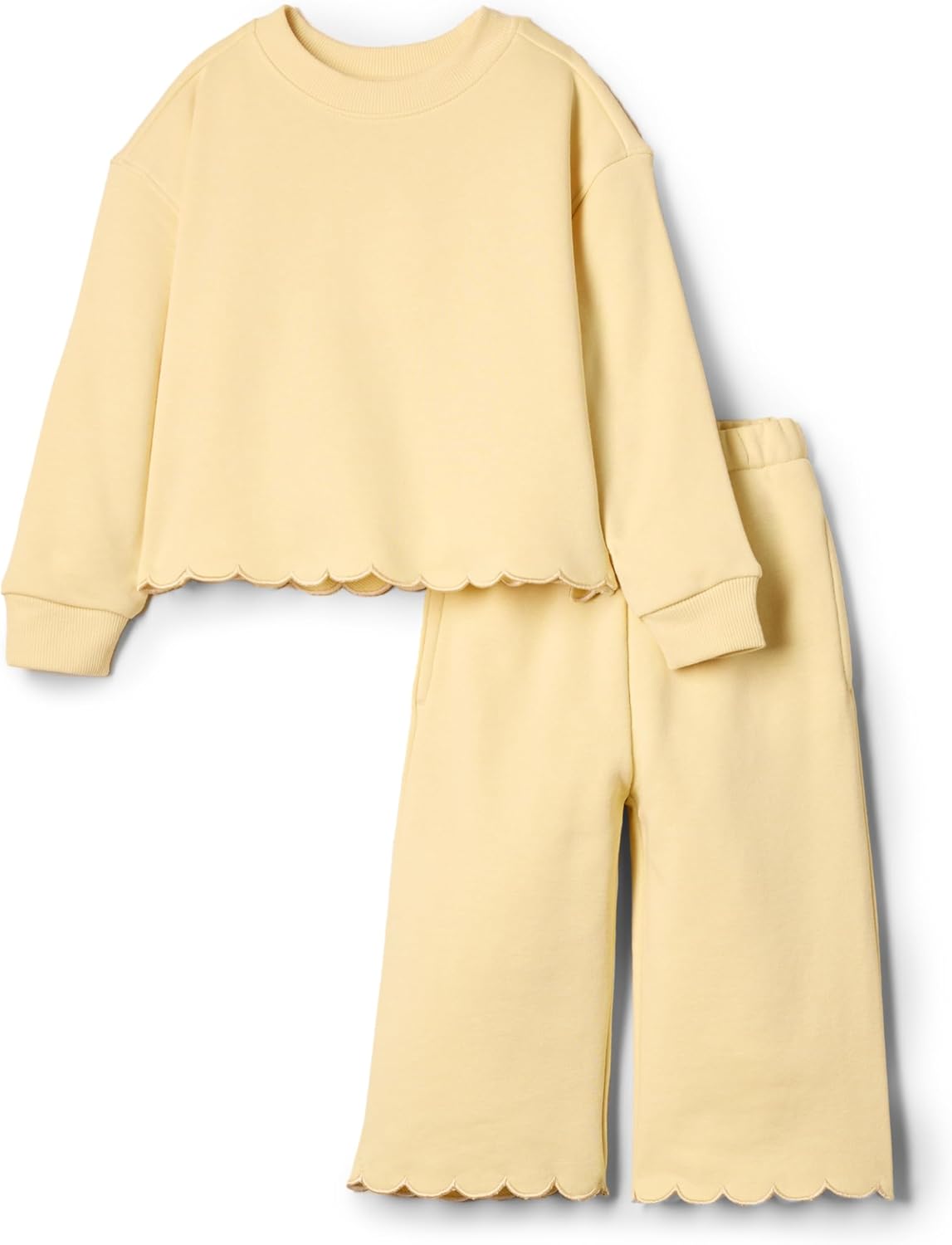 Amazon Essentials x Sofia Grainge Toddlers and Baby Girls’ French Terry Trouser and Top Set