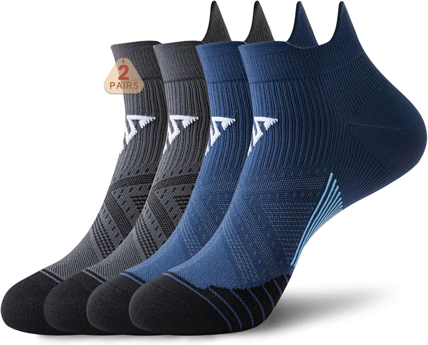Arch Support Cotton Athletic Running Socks Low Cut Sports Tab for Men Women Performance No Show Circulation Activities