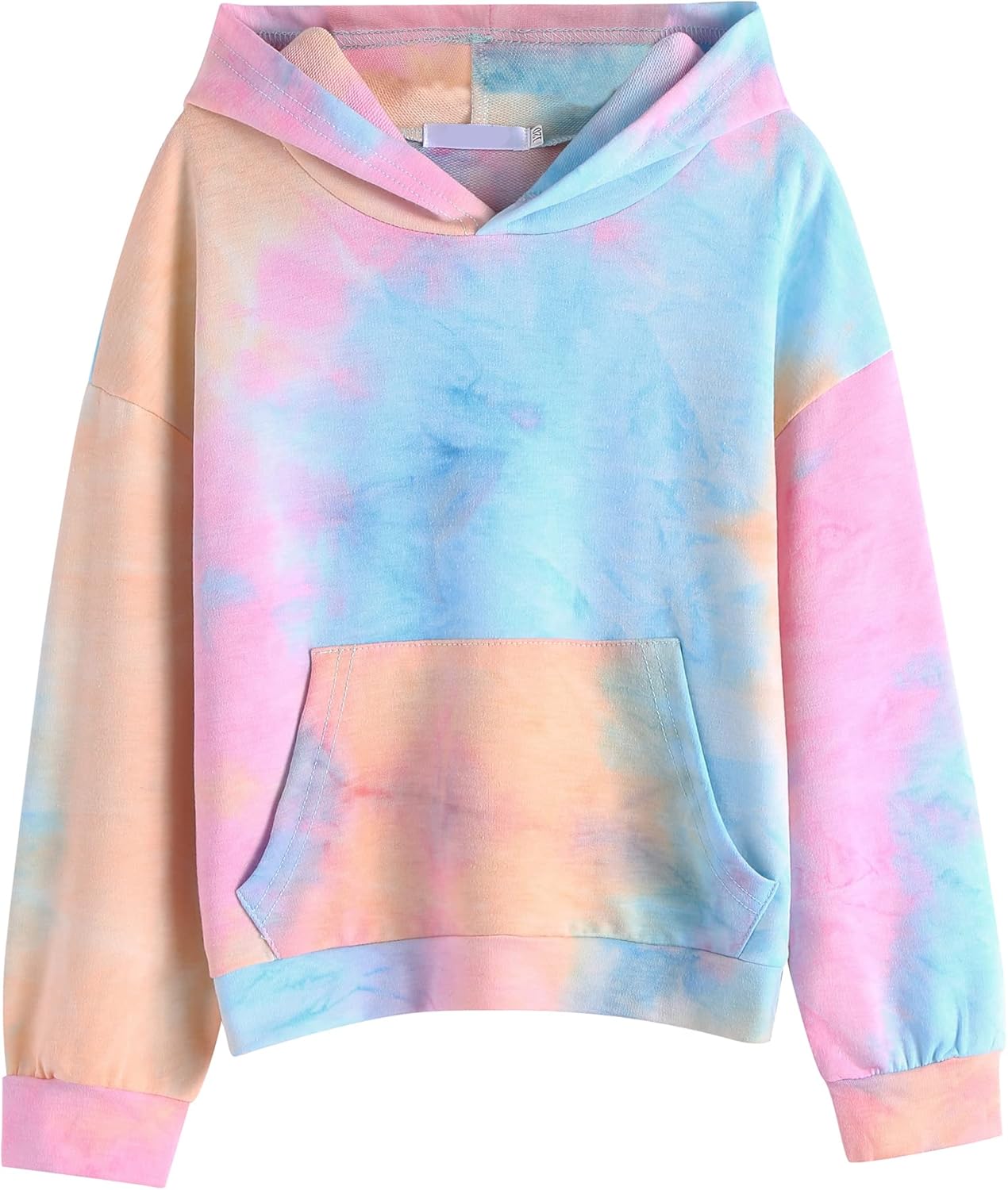Arshiner Girls Hoodies Tie-dye Kids Hooded Sweatshirt Casual Fashion Long Sleeves Hoodie Top for Girls 4-14 Years