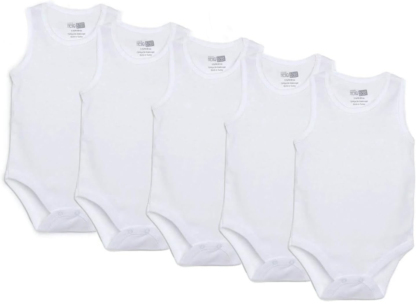 Baby Bodysuits 5 PCS – Bodysuit for Boys and Girls Newborn – Infant Toddlers Bodysuit Onesies – White Baby Bodysuits