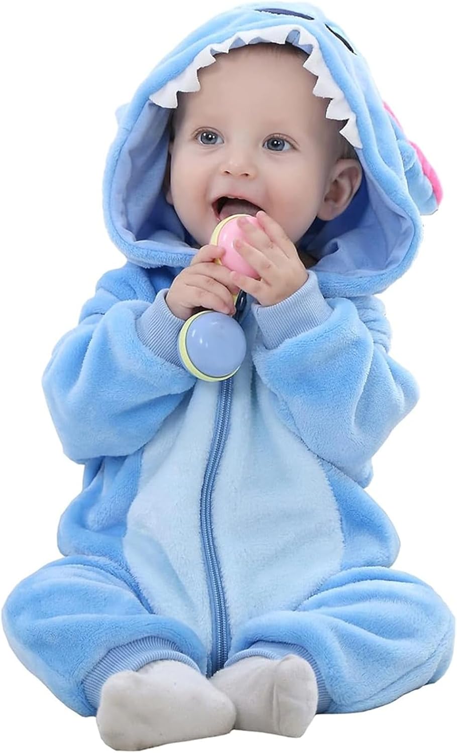 Baby Rompers Newborn Girls Boys Animals Zipper Hooded Jumpsuit Autumn Winter Flannel Hooded Cartoon Sleepsuits Clothing Unisex