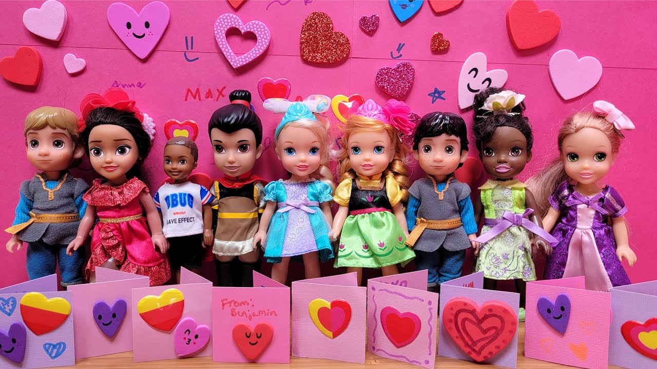 Benjamin likes little Anna ? Elsa & Anna toddlers – Valentine’s Day – Barbie dolls