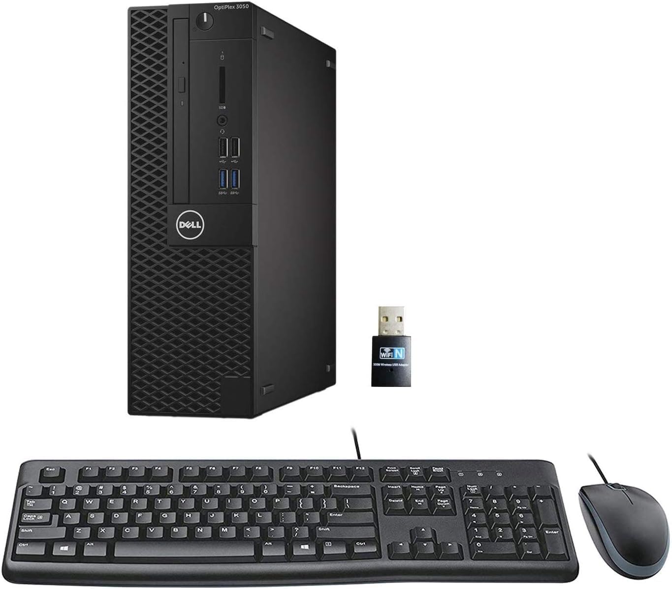 Dell Optiplex 3050 SFF Desktop Computer, Intel Core i5-6500, 16GB RAM, 512GB SSD, WiFi, Bluetooth, QWERTY Keyboard, Windows 11 Pro (Renewed)