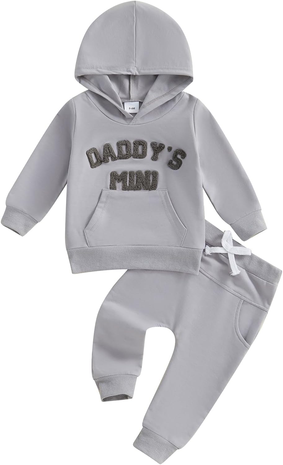 Geagodelia Toddler Baby Boy Clothes Outfits Embroidered Daddy’s Mini Hoodie Jumper Sweatshirt Trouser Jogger Fall Winter Clothing Tracksuit