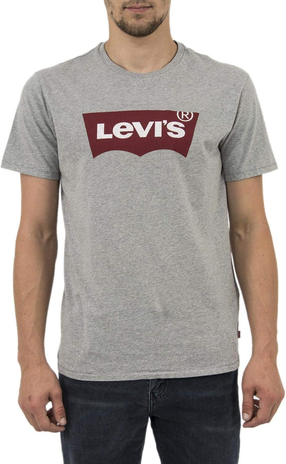 Levi’s Men’s Graphic Set-In Neck T-Shirt, Grey, L
