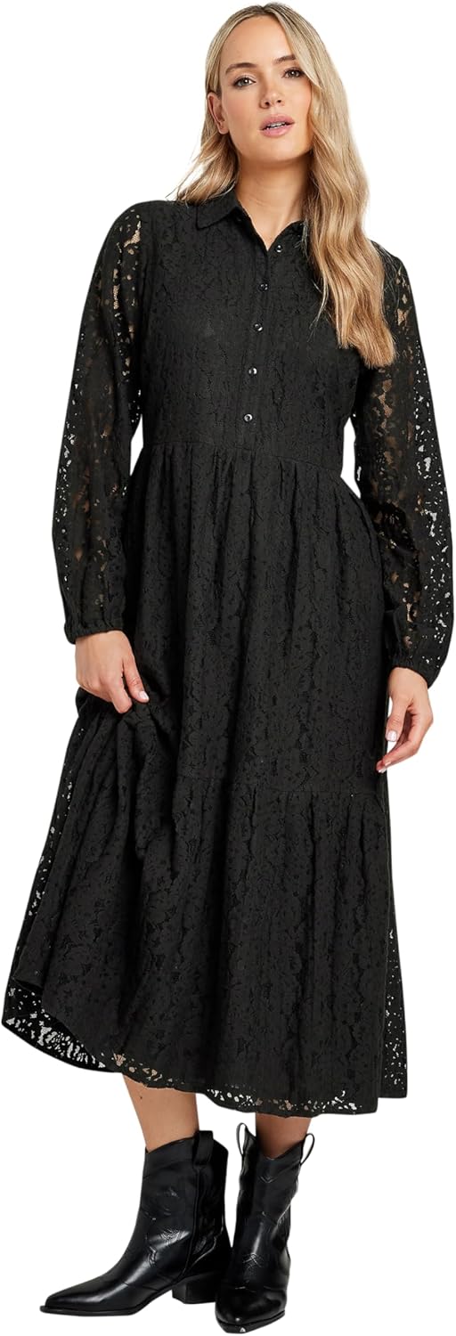 Long Tall Sally – LTS Tall Lace Tiered Midi Dress – Women’s