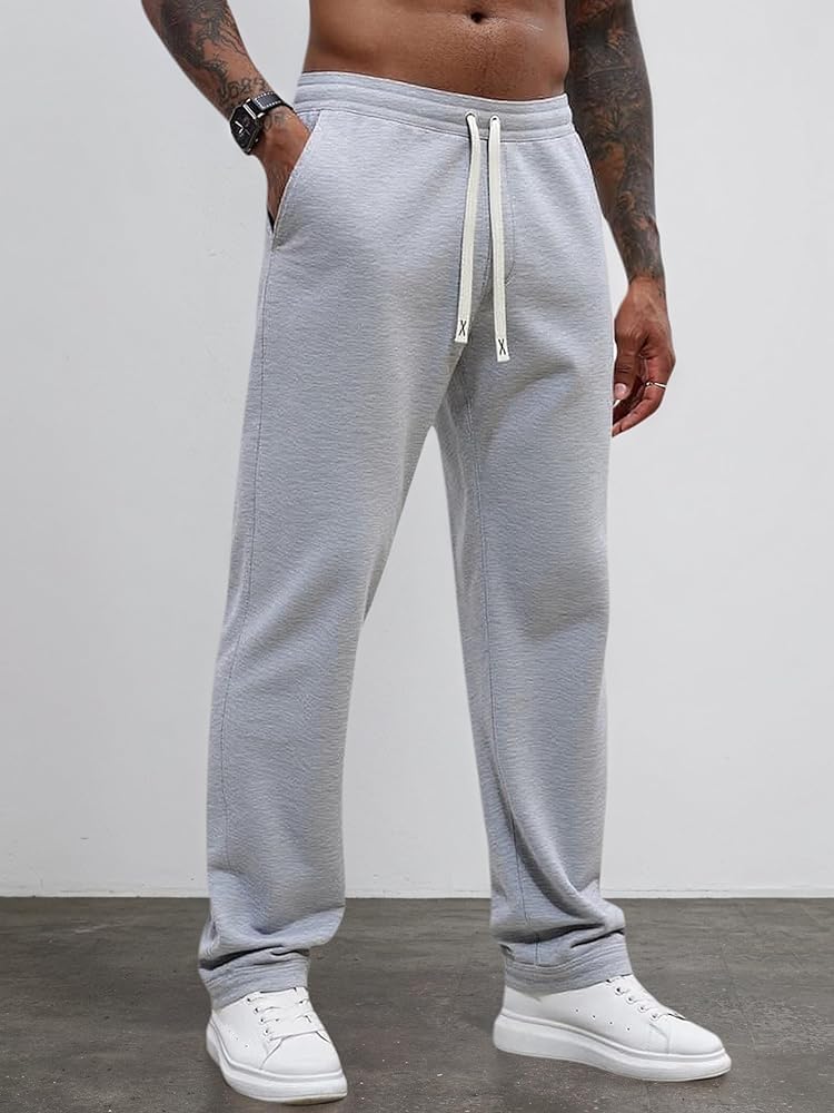 Men’s Casual Jogger Pants Lightweight Breathable Elastic Waist with Pockets