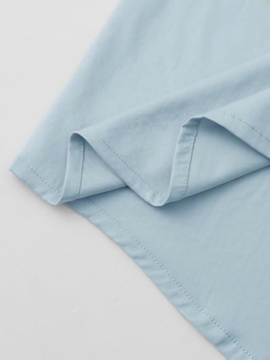 Mens Long Sleeve Hooded Shirts Linen Casual Buttons Down Adjustable Breathable Summer Shirts