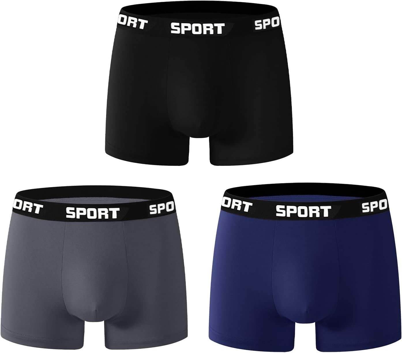 Mens Underwear Boxer Briefs for Men Moisture Wicking & Breathable Mens Briefs Underwear Waistband Men’s Boxers