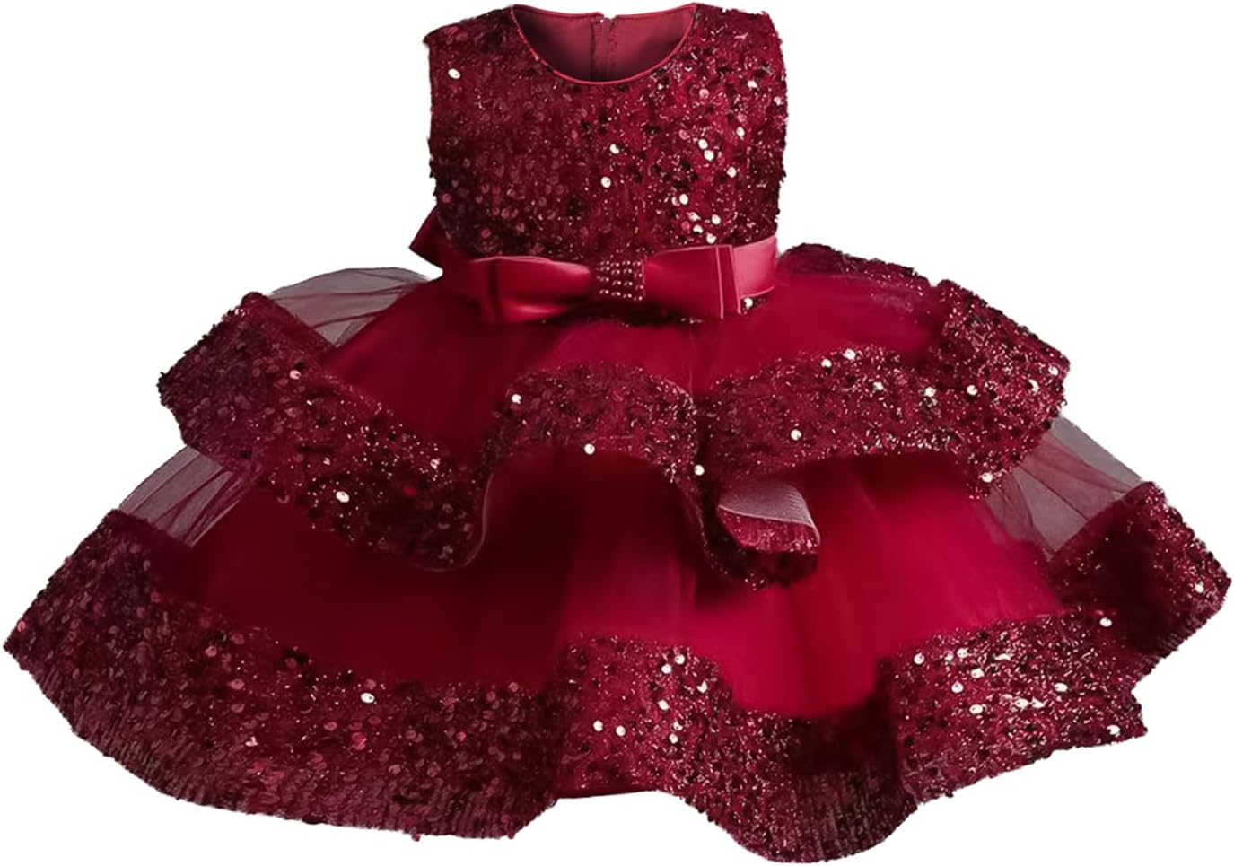 Miipat Baby Girl Dress Sequin Princess Dress Toddler Formal Birthday Party Wedding Pageant Gown Girls Dresses