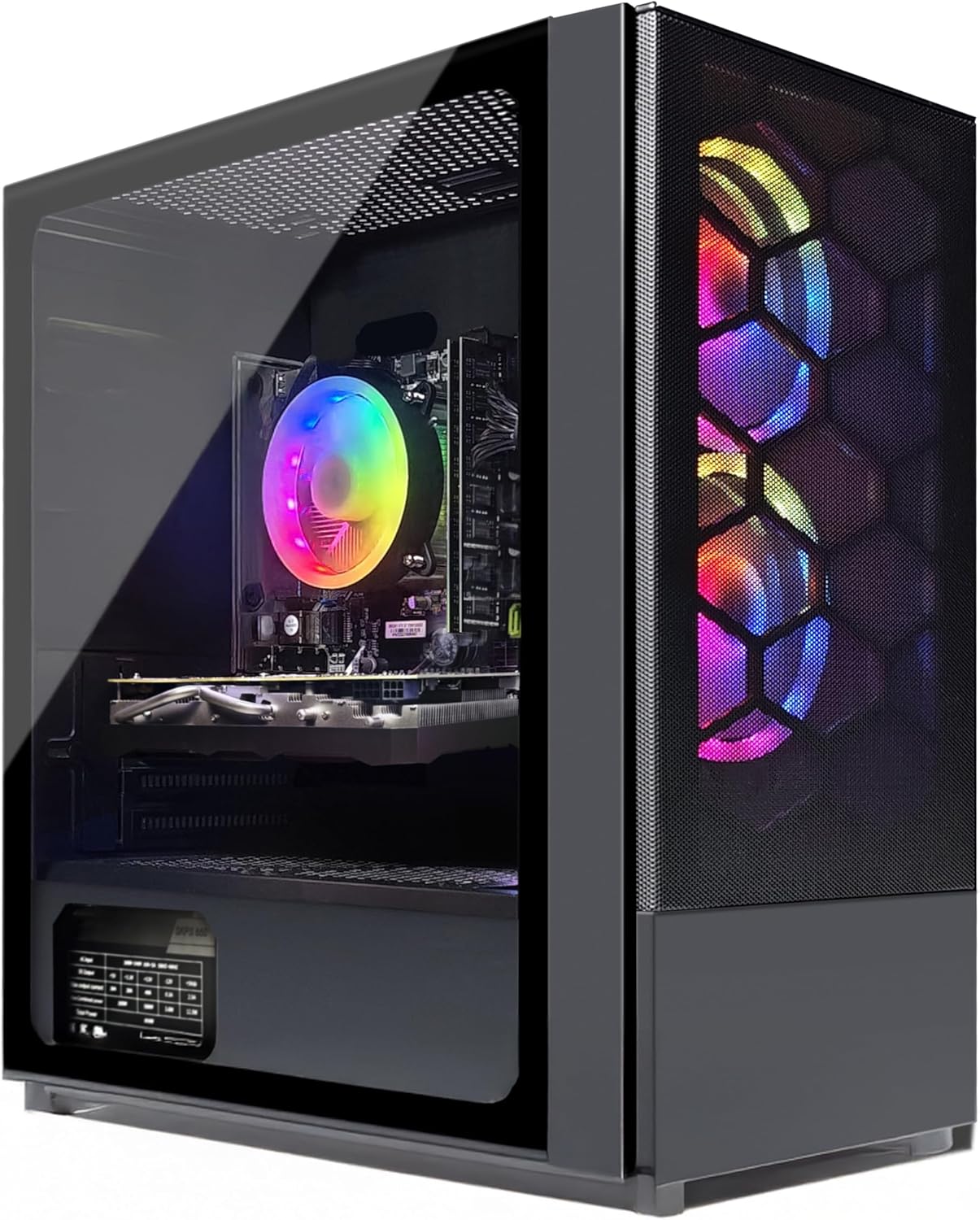 STGsivir Gaming PC Desktop Computer Tower, Intel Xeon E5 up to 3.1GHZ, Nvidia GeForce GT 740 4GB GDDR5, 32GB RAM, 1TB SSD, WIFI 6, BT 5.0, RGB fan x3, Windows11 Pro