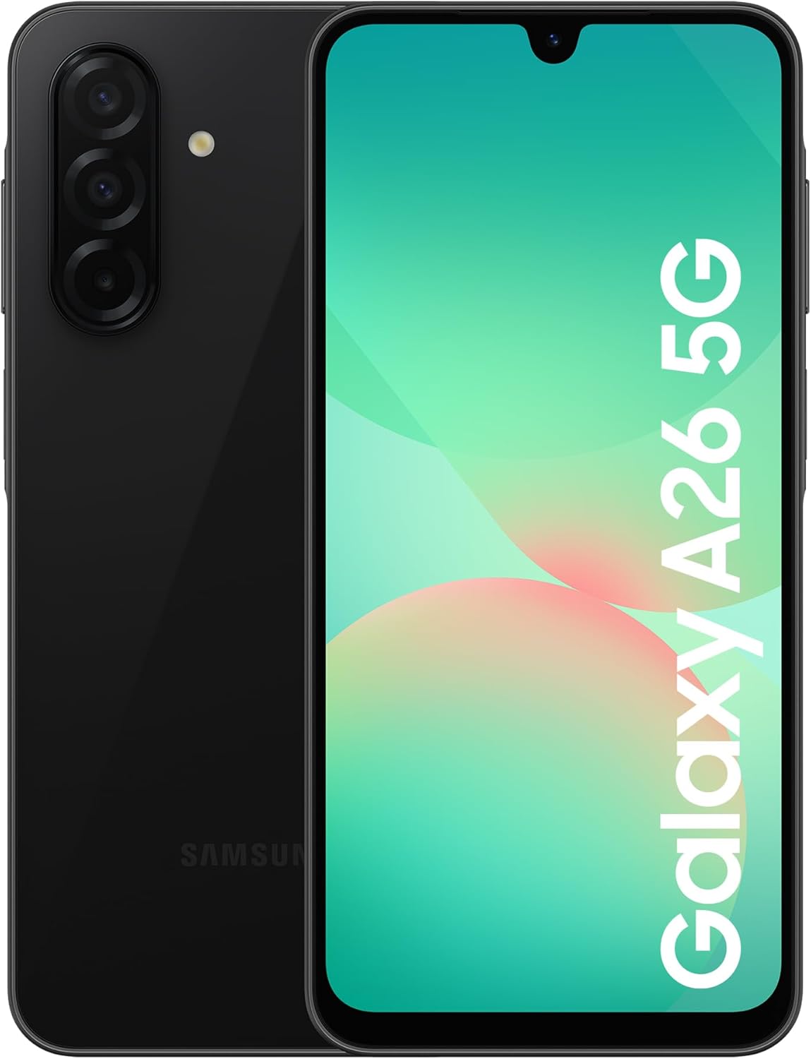 Samsung Galaxy A26 5G Smartphone, Awesome Intelligence, 8GB Memory, 256GB Storage, 50MP Camera, Black, 3 Year Samsung Extended Warranty (UK Version)