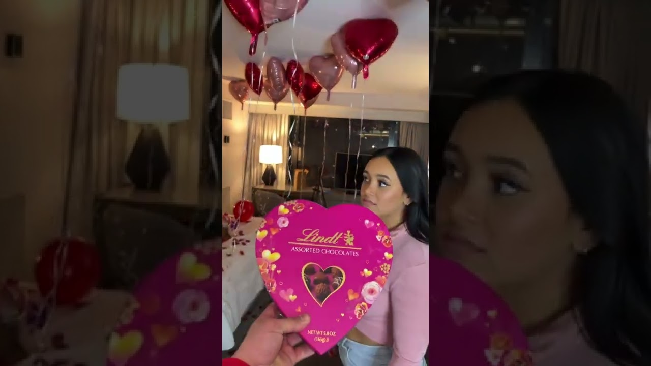 Surprising My GF for valentines Day… Kinda🙄#shorts