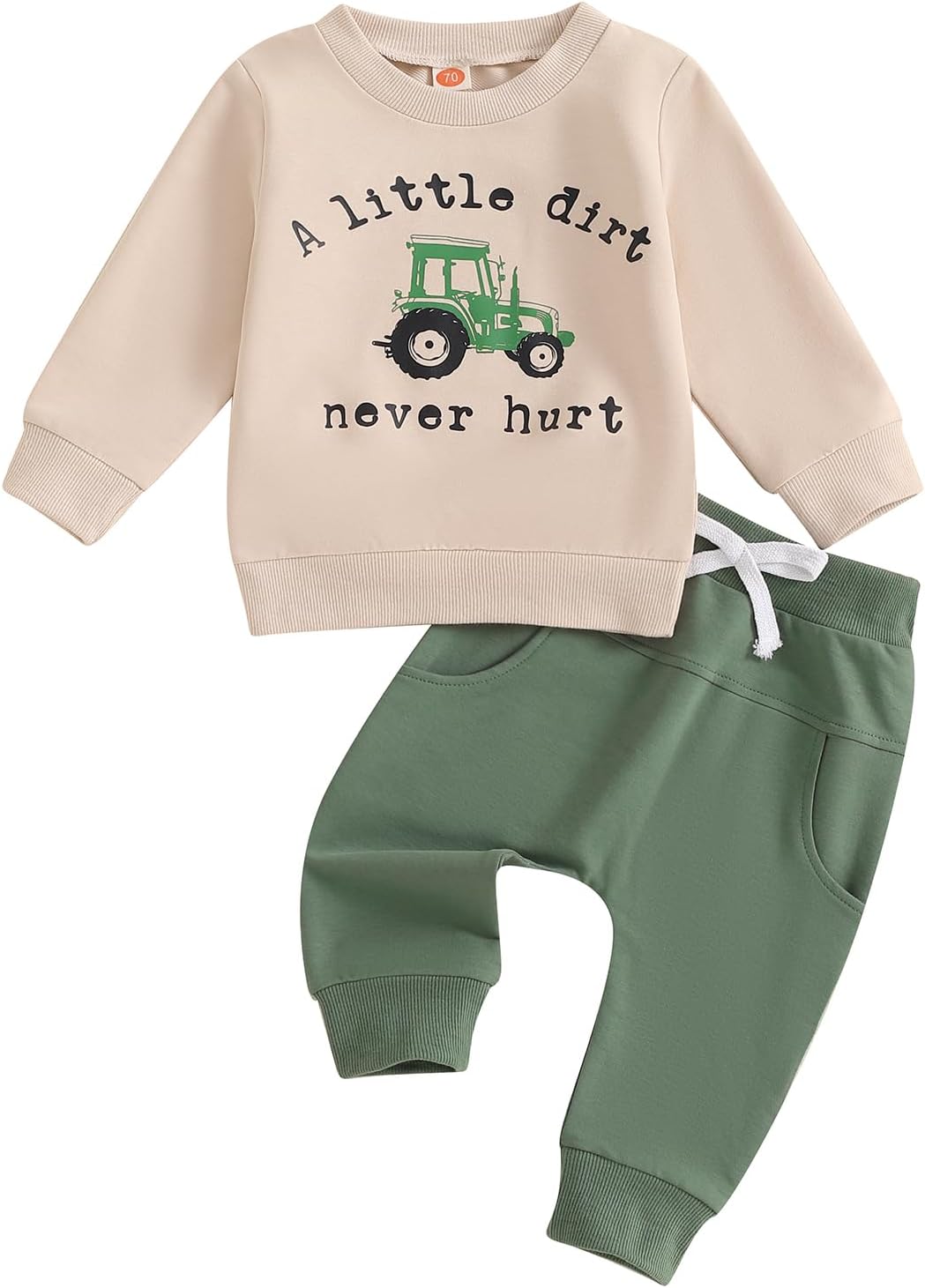 Toddler Baby Boy Pants Fall Winter Outfits Snacks Letter Print Long Sleeve Sweatshirt Elastic Pants 2Pcs Clothes Set Tracksuit