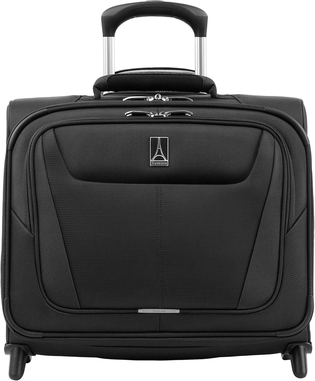 Travelpro Maxlite 5 Cabin Shopping Bag with 2 Wheels 39 x 41 x 22 cm Soft, Ultra-Light and Durable with Trolley Strap Capacity 32 litres Travel Luggage Black Polyester 5 Year Guarantee 39 x 41 x 22