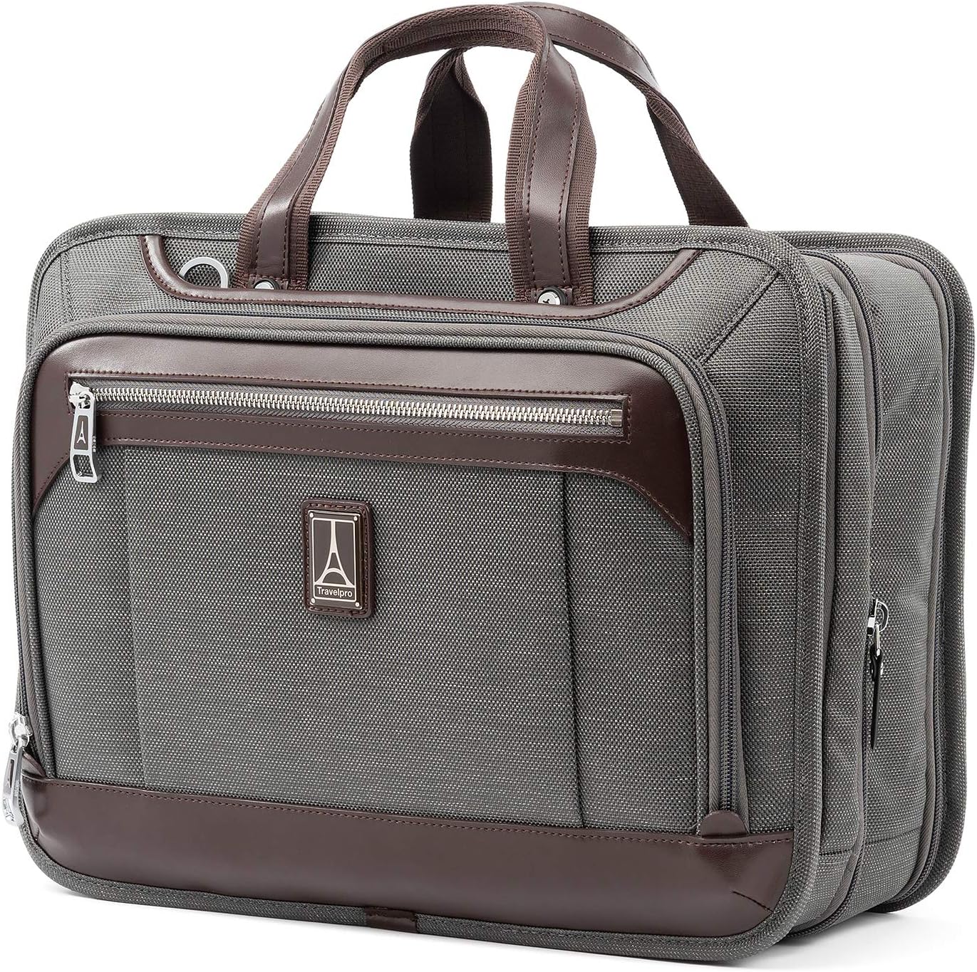 Travelpro Unisex’s Platinum Elite Expandable Business Brief Briefcase, One Size