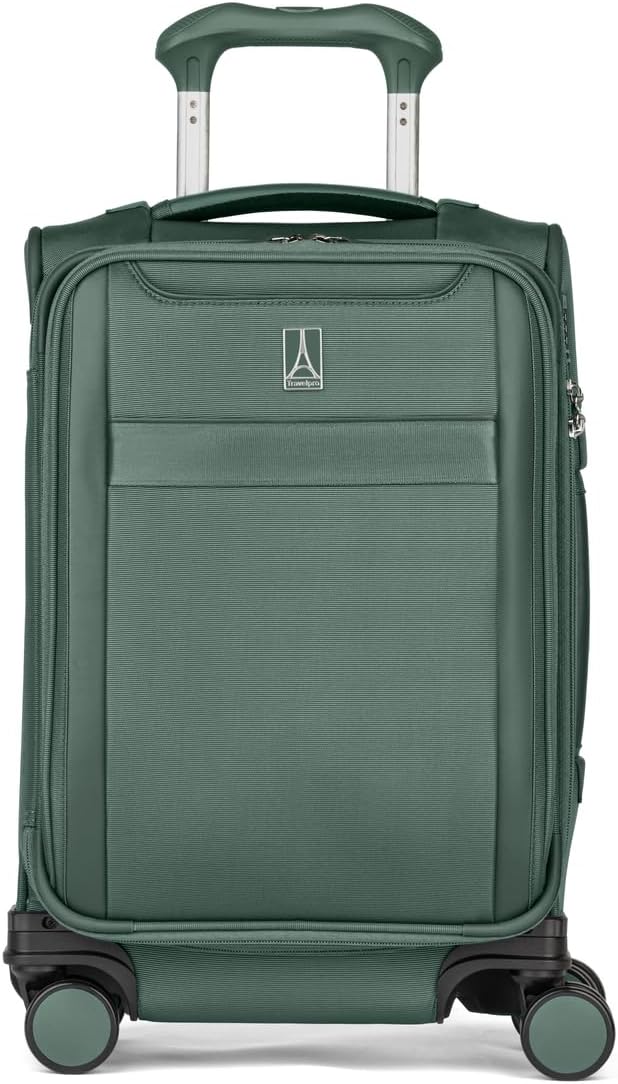 Travelpro Versapack + Lightweight Softside Expandable Carry on Luggage, Desert Sage Green, Compact Carry On, Versapack + Softside Expandable Luggage