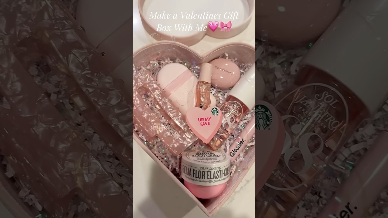 Valentine’s Day Gift Idea💗🌸🎀 #pink #giftideas #giftbox #asmr #sephora #homegoods #valentinesday
